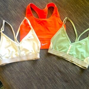 3 Nike sports bras.